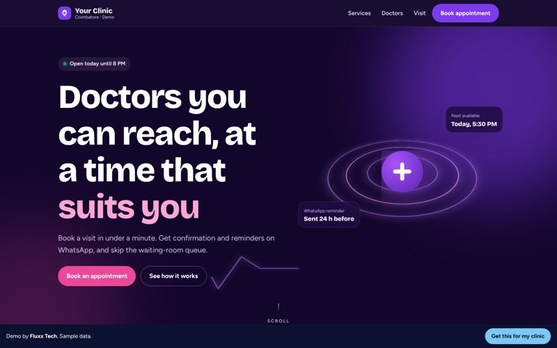 Your Business demo website preview