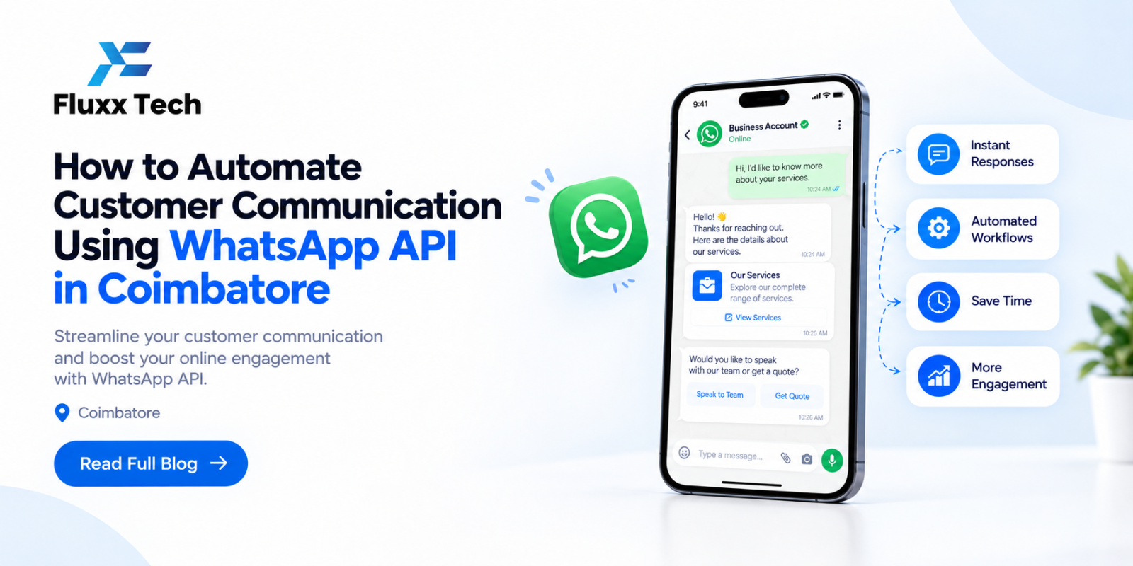 How to Automate Customer Communication Using WhatsApp API in Coimbatore