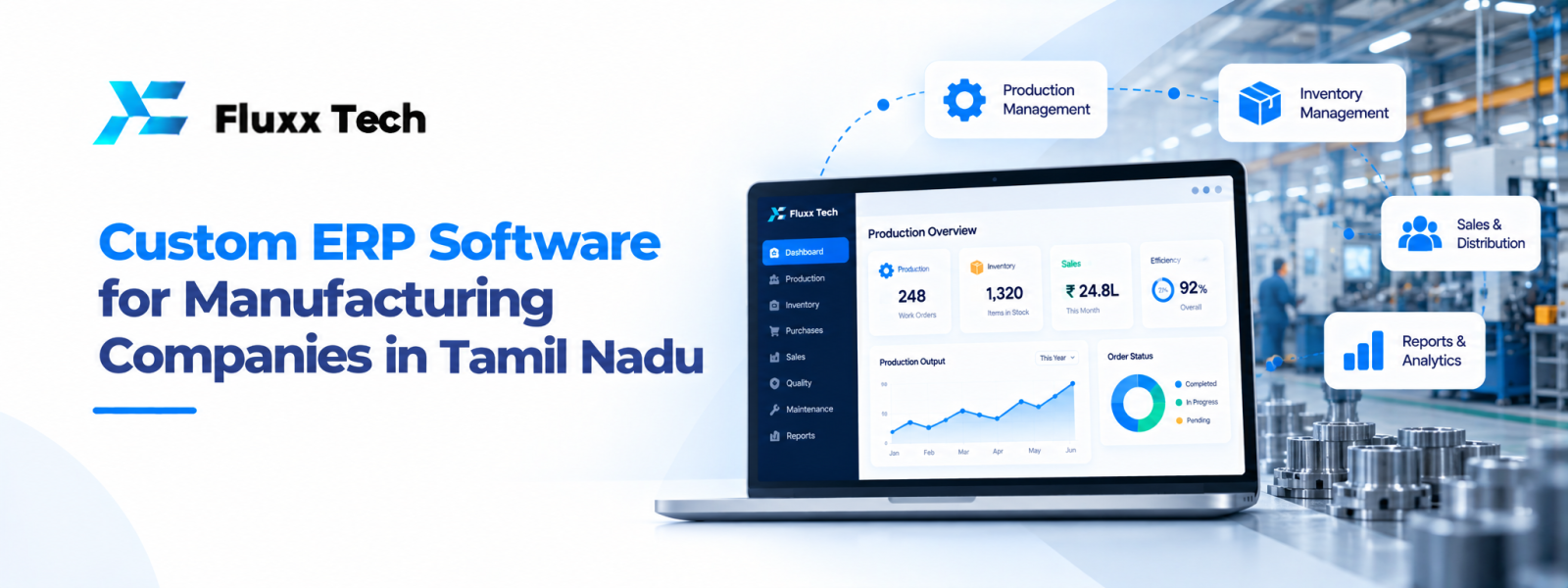 Custom ERP Software for Manufacturing Companies in Tamil Nadu
